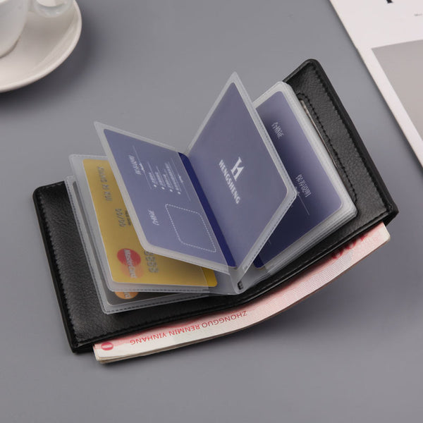 Cartera Delgada para Hombre con Múltiples Tarjetas y Sistema Modular
