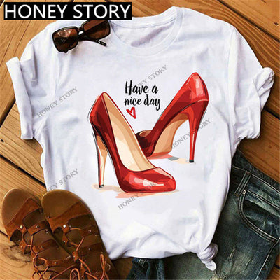 Camiseta Suelta Casual de Cuello Redondo para Mujer - Image 16
