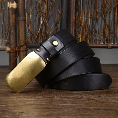 Cinturón de Cuero Premium Ancho 3.3cm para Hombre - Image 8