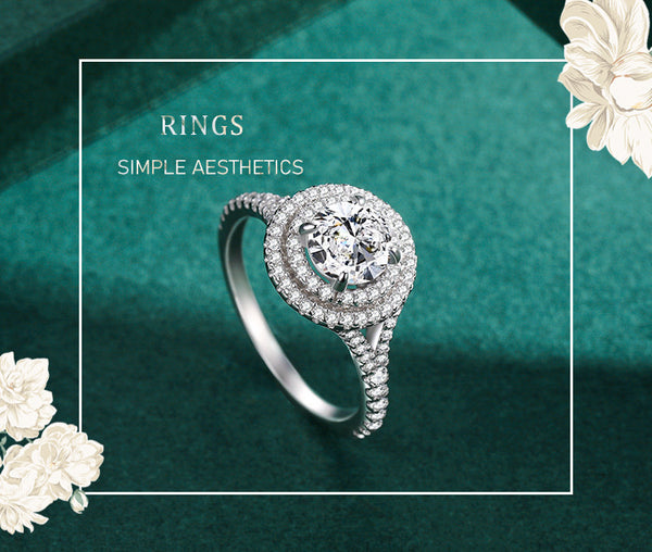 Anillo de Plata 925 con Diamante Sintético de 5 Quilates
