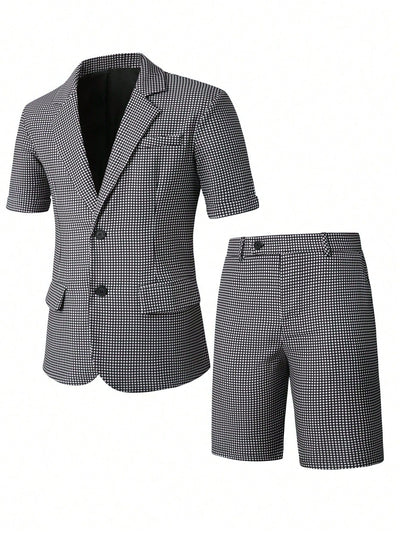 Traje Slim Fit Cuadros para Hombre - Estilo Ejecutivo Casual - Image 11