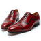 Zapatos de Negocios Artesanales de Tres Secciones para Hombre