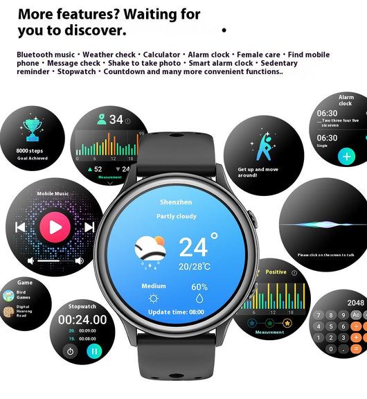 Reloj Inteligente con Llamadas por Bluetooth, Monitor de Frecuencia Cardíaca y Sueño - Image 32