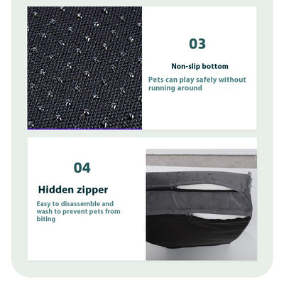 Sofá Cama Desmontable para Mascotas con Terciopelo Embossed y Espuma - Image 10