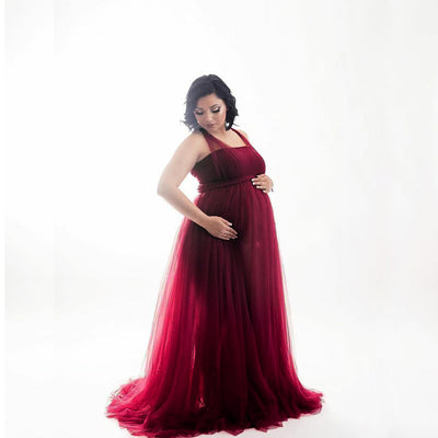 Vestido Maternal de Gasa Elástica para Lactancia - Image 8