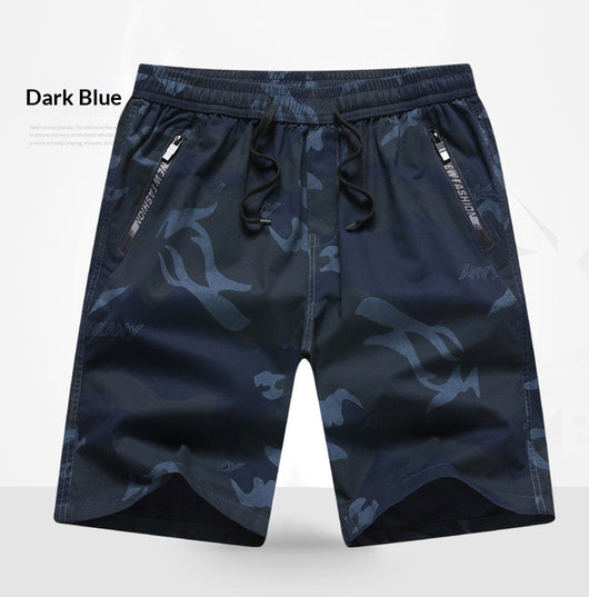 Pantalones Cortos Cargo Holgados Multi-Bolsillo en Algodón Puro para Hombre - Image 11