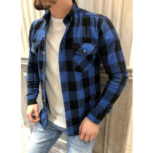 Camisa de Cuadros de Algodón Cepillado para Hombre - Oferta Especial - Image 2