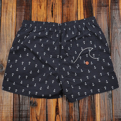 Shorts de Baño con Estampado Ancla - Traje de Baño para Piscina y Aguas Termales