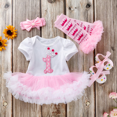 Pelele de Algodón Premium para Bebé - Vestido Romper Rosa Pálido de Manga Corta - Image 4