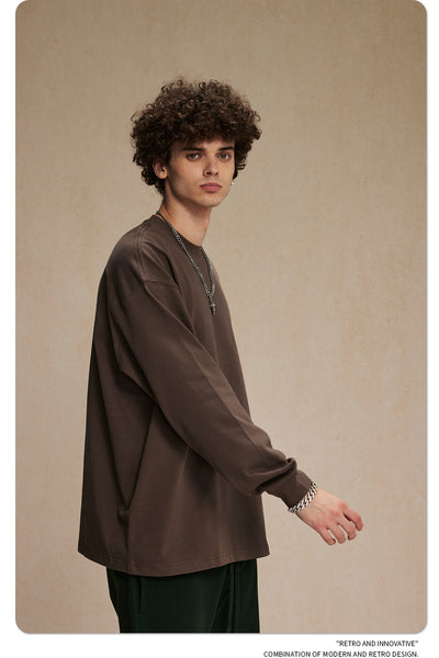 Camisa Manga Larga Cuello Redondo para Hombre - Image 20