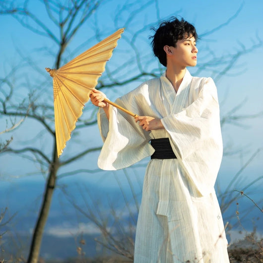 Kimono Formal Tradicional Japonés para Hombre - Image 17