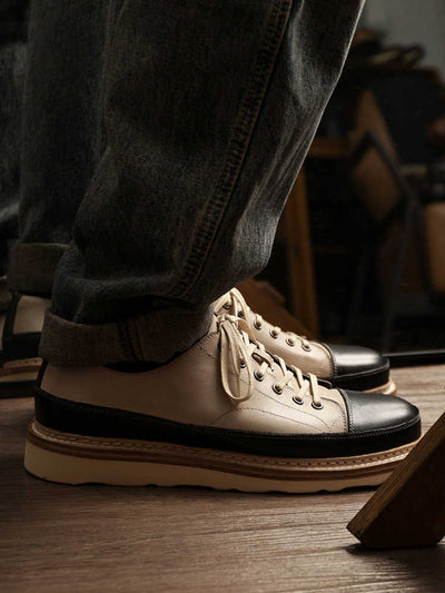 Zapatos Casuales de Cuero Genuino con Plataforma - Estilo Vintage Artesanal - Image 5