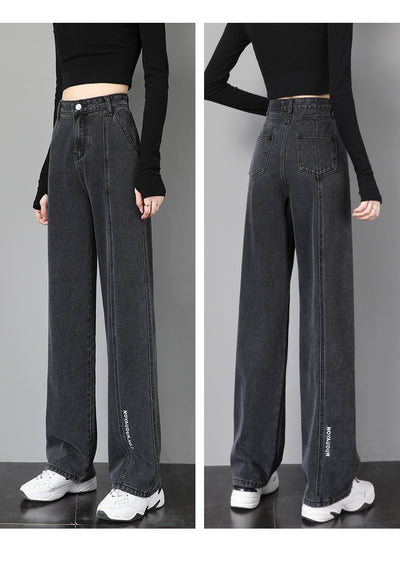 Pantalones Anchos Sueltos de Corte Recto para Mujer - Image 10