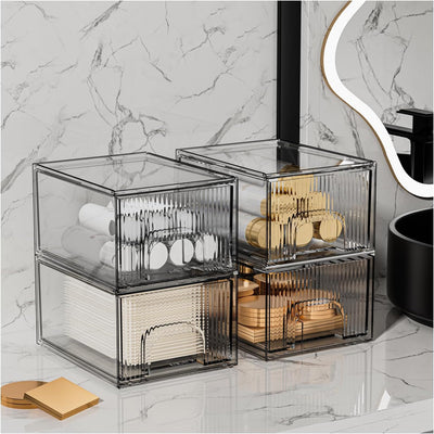Organizadores de Acrílico Transparente Apilables - Cajones para Maquillaje, Cocina y Hogar - Image 11