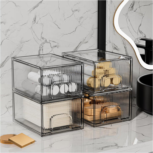 Organizadores de Acrílico Transparente Apilables - Cajones para Maquillaje, Cocina y Hogar - Image 11