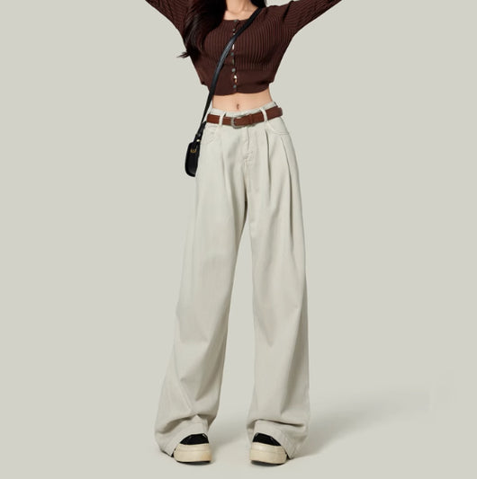 Pantalones Rectos de Tiro Alto para Mujeres Petite - Image 18