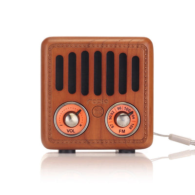 Parlante Bluetooth Retro en Madera de Nogal - Image 14