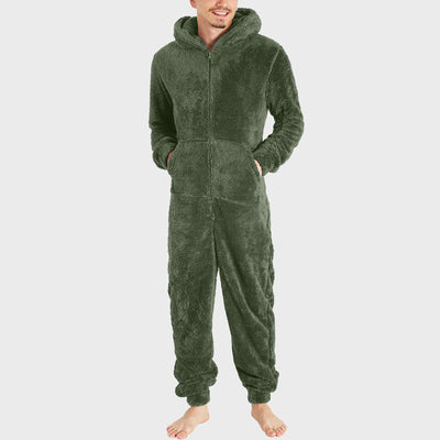 Pijama Térmico Tipo Jumpsuit con Cierre para Hombre - Image 3