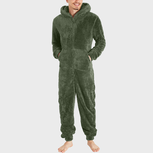 Pijama Térmico Tipo Jumpsuit con Cierre para Hombre - Image 3