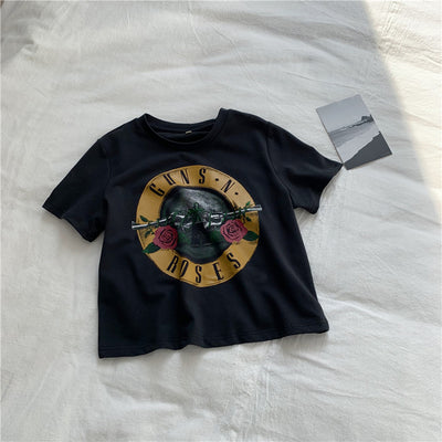 Camiseta Negra de Algodón Lavado con Escote Ombligo para Mujer - Image 6