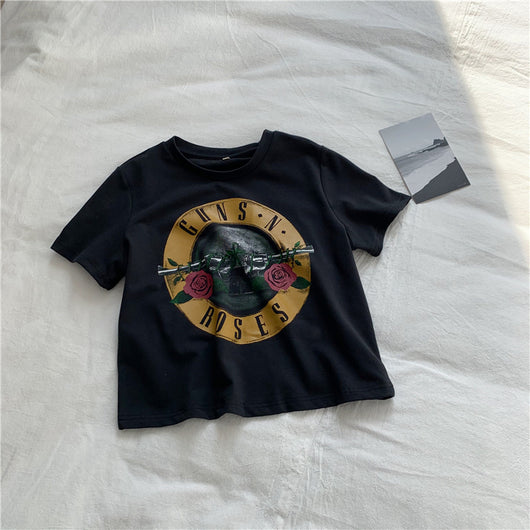Camiseta Negra de Algodón Lavado con Escote Ombligo para Mujer - Image 6