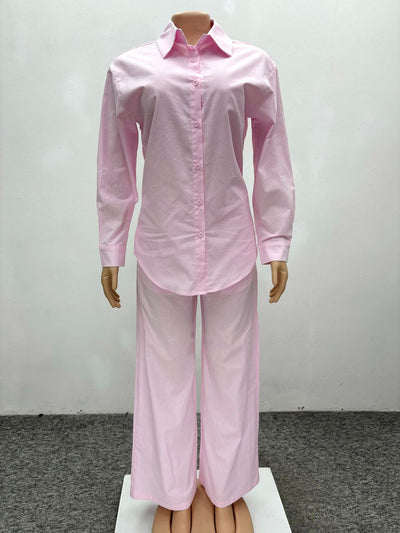 Conjunto de Dos Piezas: Cardigan Manga Larga y Pantalón Ancho Casual - Image 8