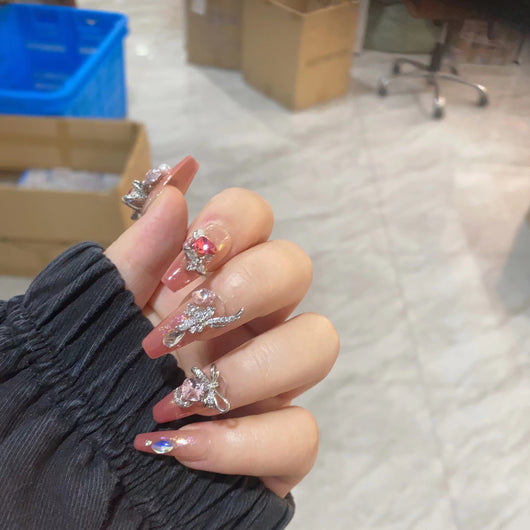 Parches de Uñas Decorativos Lujo - Aplicación Fácil y Elegante