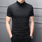 Polera Hombre Cuello Alto Algodón Mercerizado Manga Corta