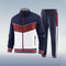 Conjunto Deportivo con Chaqueta de Cuello Alto y Pantalón Casual