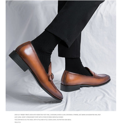Zapatos de Cuero Premium con Cierre Fácil para Hombre - Image 19