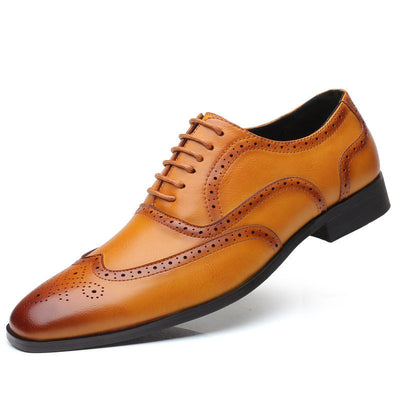 Zapatos Brogues de Cuero para Hombre - Talla Grande Profesional