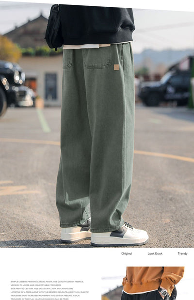 Pantalones Cargo Sueltos para Hombre Rectos Casuales - Image 13