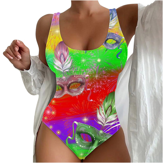 Traje de Baño Enterizo para Mujer con Contraste 3D - Diseño Moderno Playero - Image 15