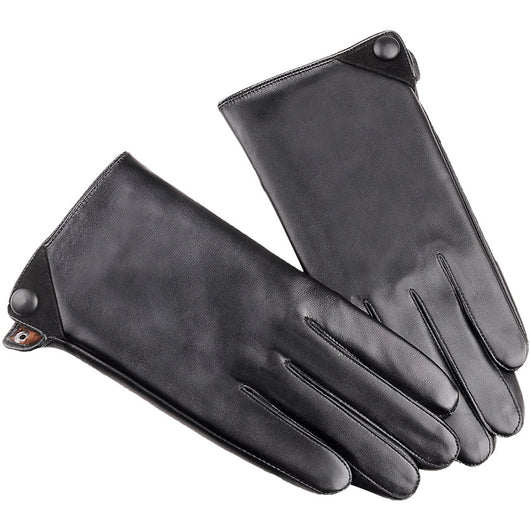 Guantes de Cuero para Hombre Invierno con Pantalla Táctil Piel de Oveja - Image 8