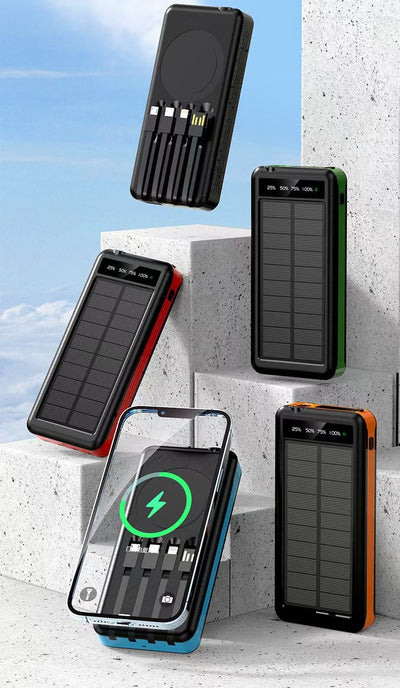 Cargador Solar Portátil Resistente al Agua con Cable - Image 19