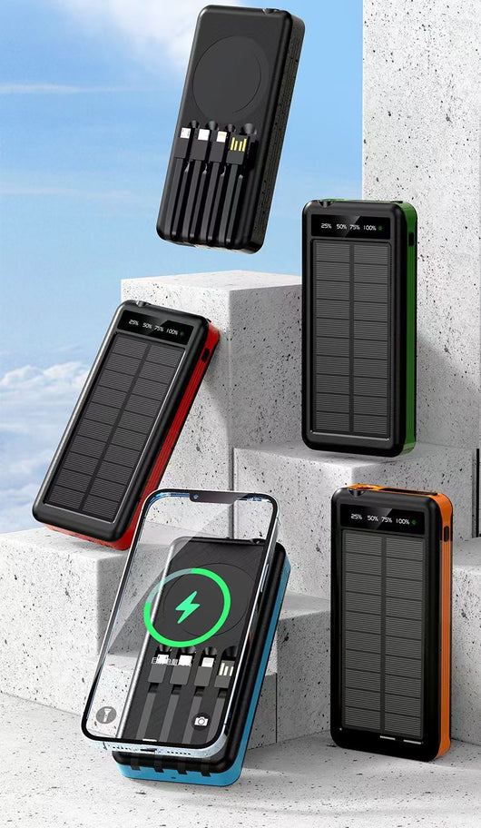 Cargador Solar Portátil Resistente al Agua con Cable - Image 19