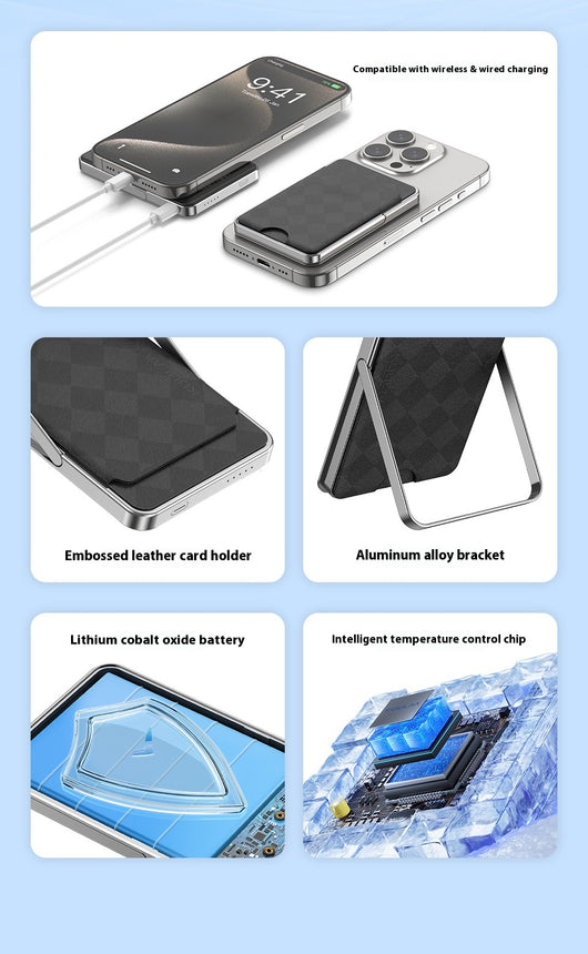 Batería Magnética Portátil con Soporte para Tarjetas - Image 13