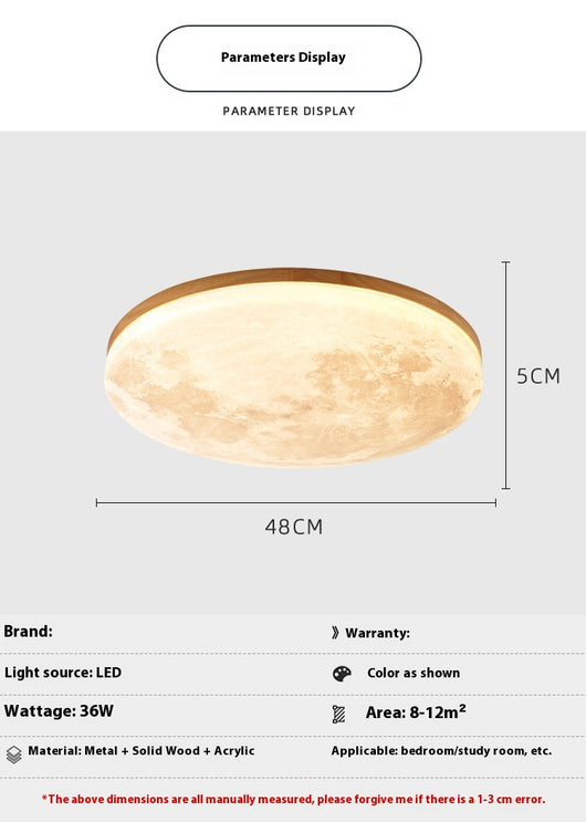 Lámpara LED de Techo Nórdica Moon - Luz Cálida para Dormitorio y Espacios Acogedores - Image 17