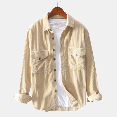 Camisa de Pana para Hombre de Manga Larga - Image 12