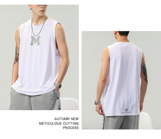 Camiseta Sin Mangas Hombre Estampado Letras - Colección Verano - Image 18