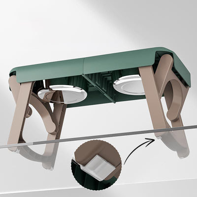 Comedero Plegable Elevado para Mascotas con Base Antideslizante en Acero Inoxidable - Image 4