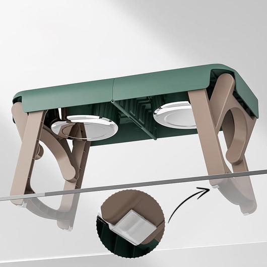 Comedero Plegable Elevado para Mascotas con Base Antideslizante en Acero Inoxidable - Image 4