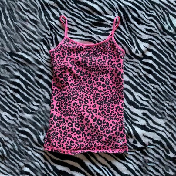 Top Estampado Leopardo Ajustado sin Mangas - Elegancia Street Style