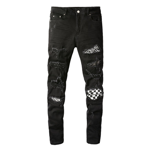 Jeans Vintage Plisados con Detalles Rotos - Estilo Juvenil
