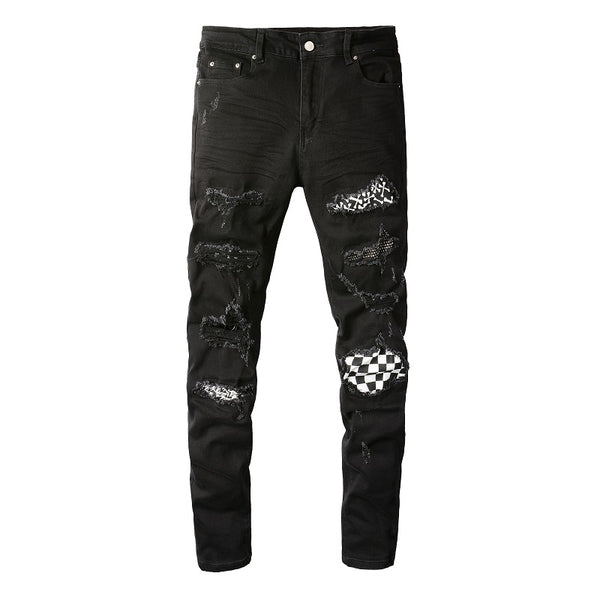 Jeans Vintage Plisados con Detalles Rotos - Estilo Juvenil