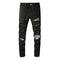 Jeans Vintage Plissados com Detalhes Rasgados - Estilo Juvenil