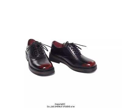 Zapatos de Cuero Bicolor con Suela Gruesa para Hombre - Casual y Profesional - Image 16