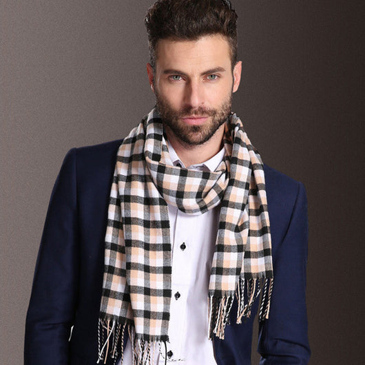 Bufanda Escocesa para Hombre Invierno Cálida Estilo Europa - Image 18