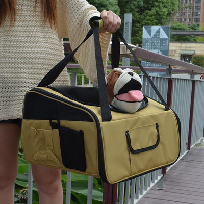 Mochila Portátil para Mascotas con Pañal para Gatos y Perros - Image 7