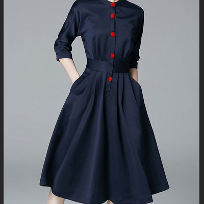 Vestido Ejecutivo Mujer Otoño Primavera - Falda Blusa OL Elegante - Image 5